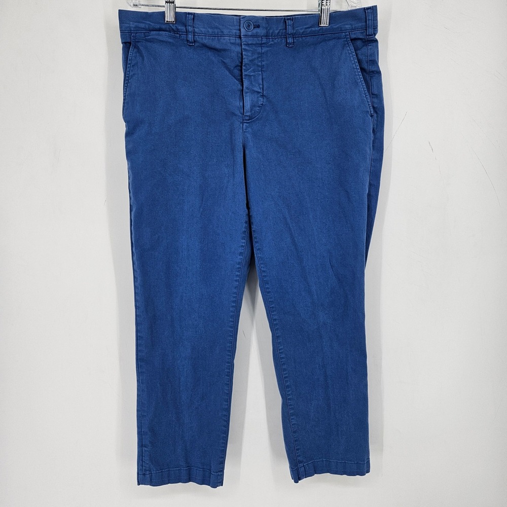 Lacoste Pants Mens 36x32 Slim Fit Casual Preppy Golf Performance Chino Blue